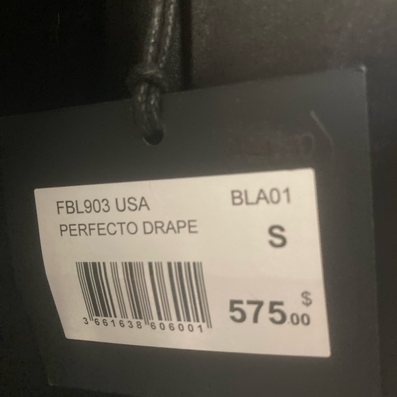 The KOOPLES “Perfecto Drape” Moto Jacket - New with Tags - Picture 7 of 8